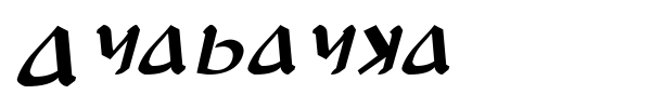 Anayanka font preview